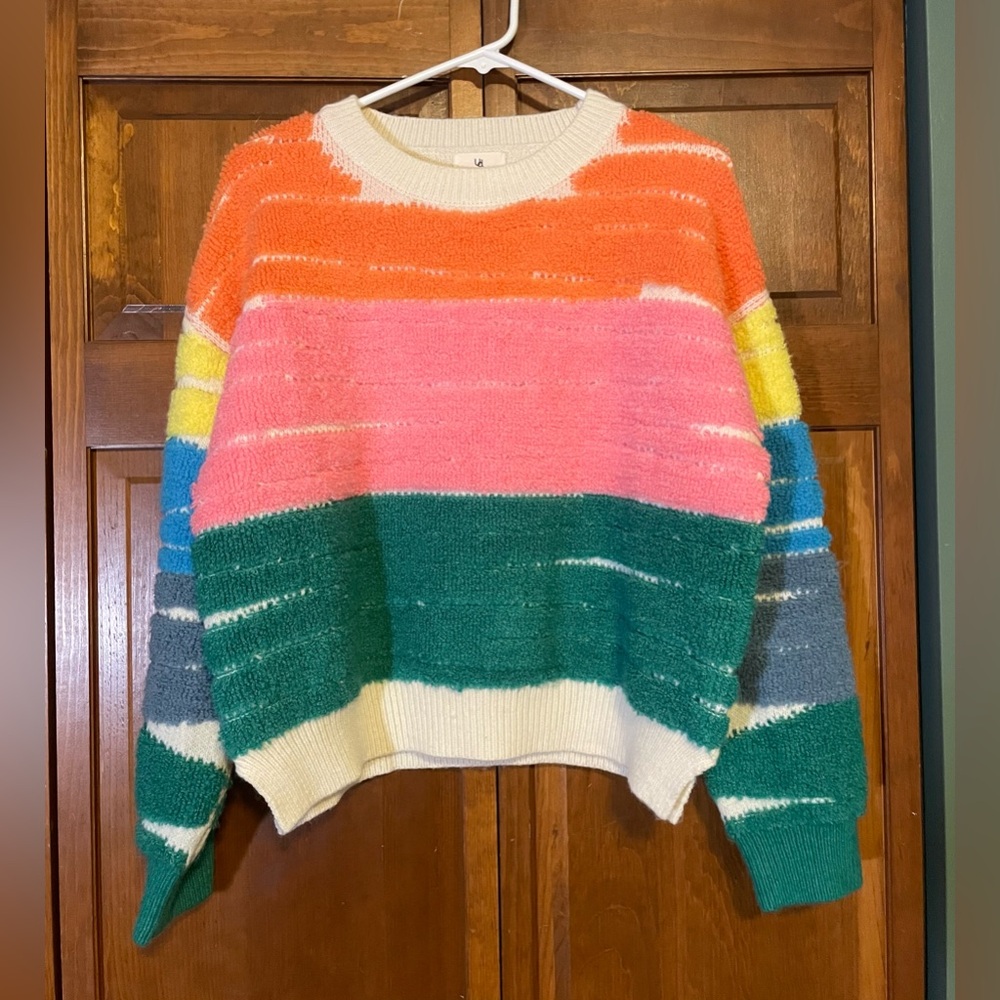 James Ascher Terrycloth Stripe Malibu Sweater
